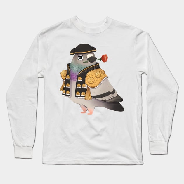 Señor Pigeon Long Sleeve T-Shirt by Melissa Jan